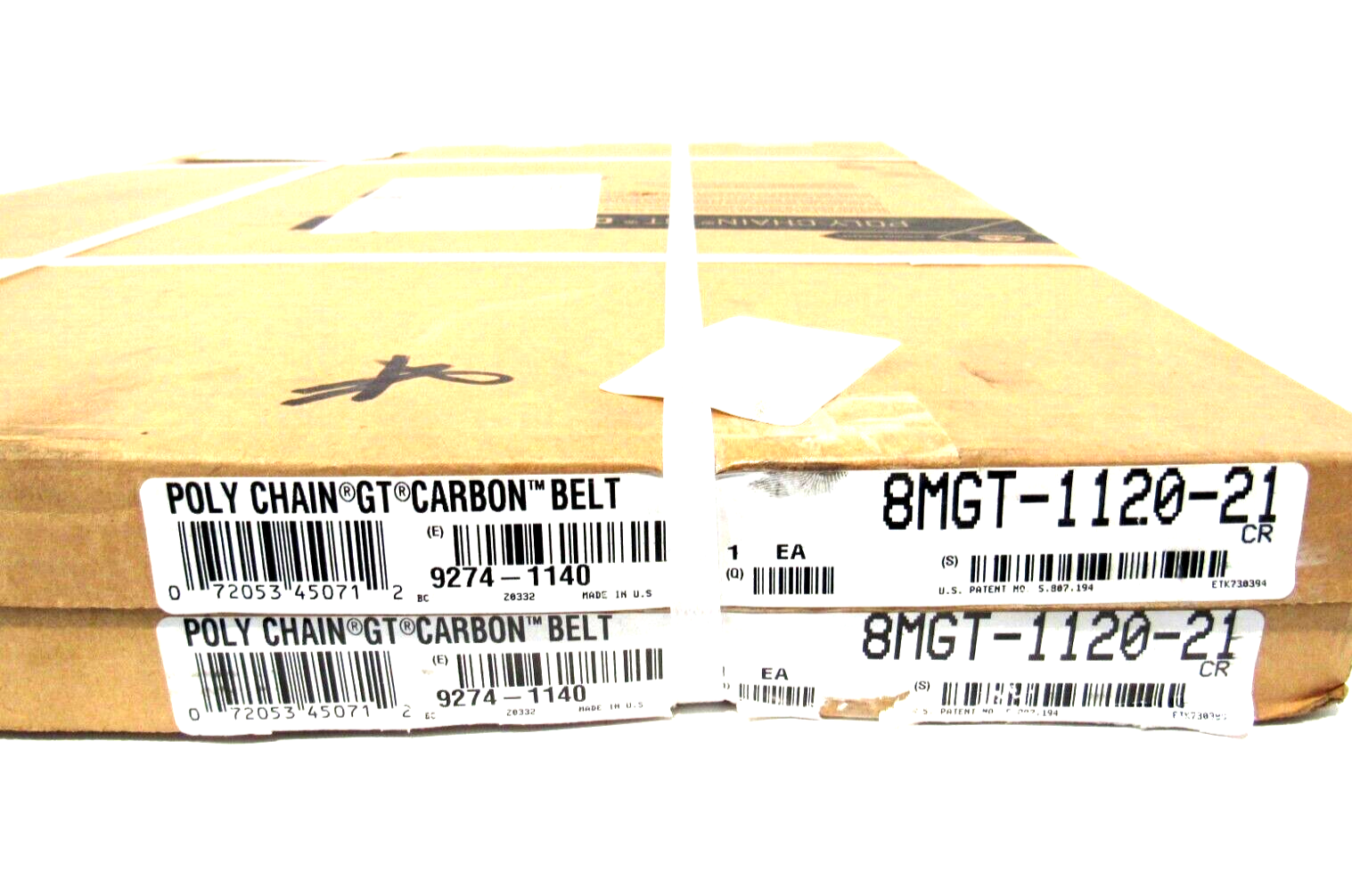 LOT OF 2 NEW GATES 8MGT-1120-21 POLY CHAIN BELT 8MGT112021
