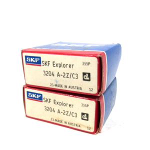 LOT OF 2 NEW SKF 3204 A-2Z/C3 BALL BEARINGS 3204A2ZC3