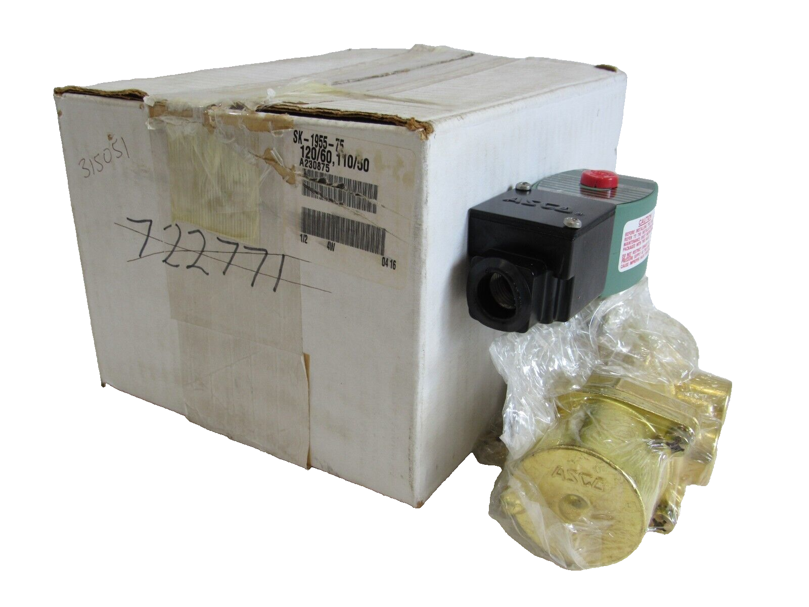 NEW ASCO SK-1955-75 SOLENOID VALVE 120/60, 110/50DSK195575