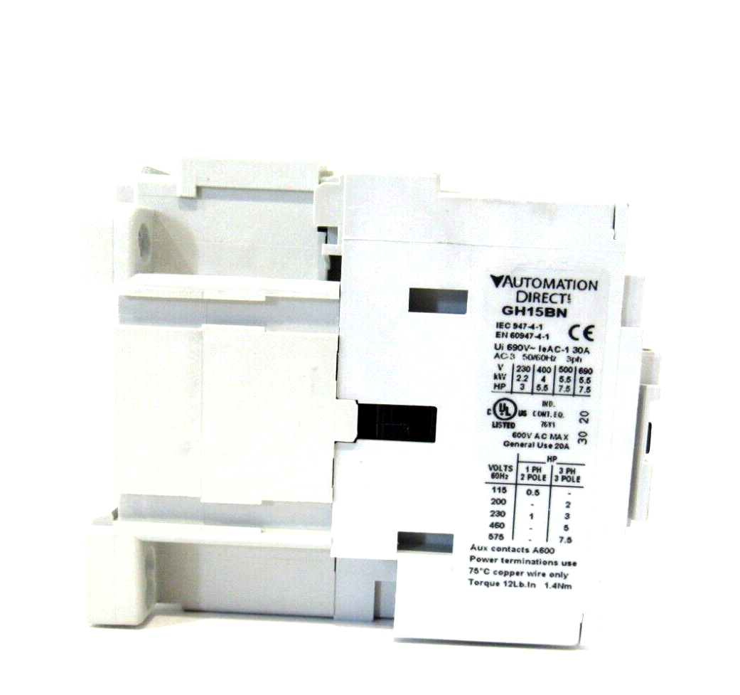NEW AUTOMATION DIRECT GH15BN-3-10A CONTACTOR GH15BN310A - Image 3