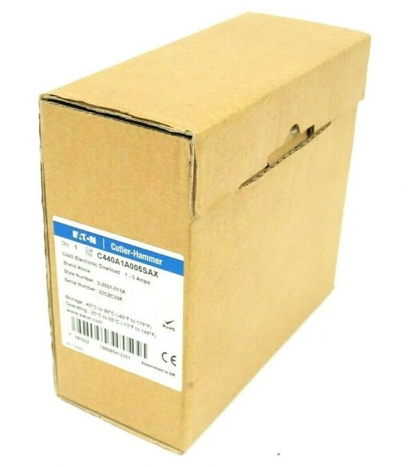 NEW EATON CUTLER HAMMER C440A1A005SAX C440 ELECTRONIC OVERLOAD CONTACTOR