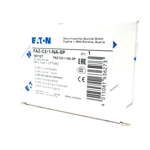 NEW EATON FAZ-C3/1-NA-SP CIRCUIT BREAKER FAZC31NASP