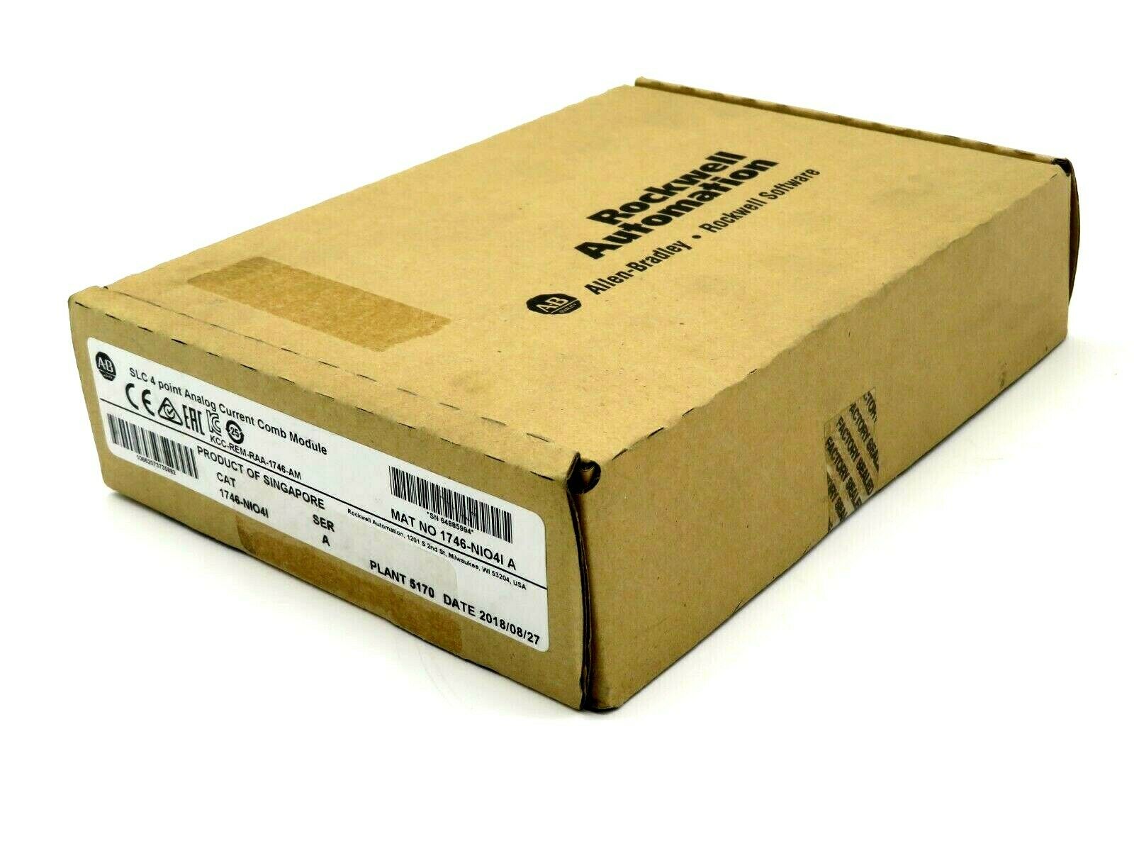 NEW FACTORY SEALED ALLEN BRADLEY 1746-NIO4I I/O MODULE SERIES A 1746NIO4I