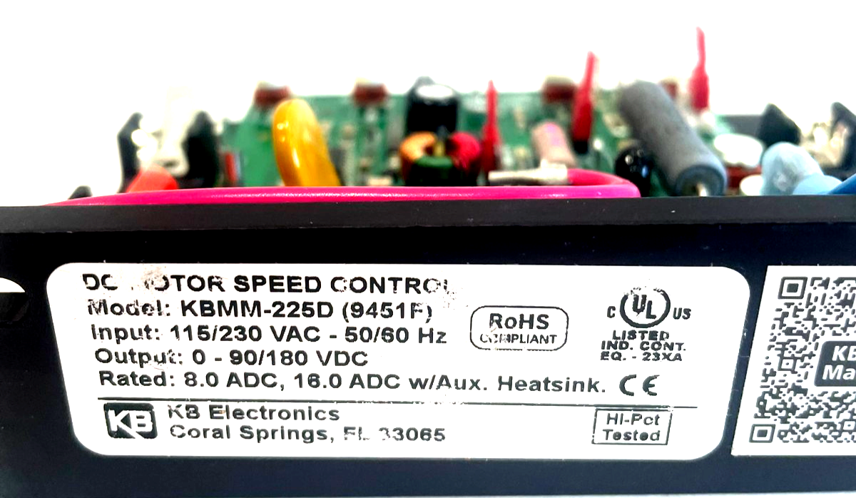 NEW KB ELECTRONICS KBMM-225D MOTOR CONTROL DRIVE KBMM225D - Image 3