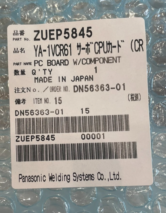 NEW PANASONIC ZUEP58453 PC BOAORD W/ COMPONENT DN56363-01 - SB