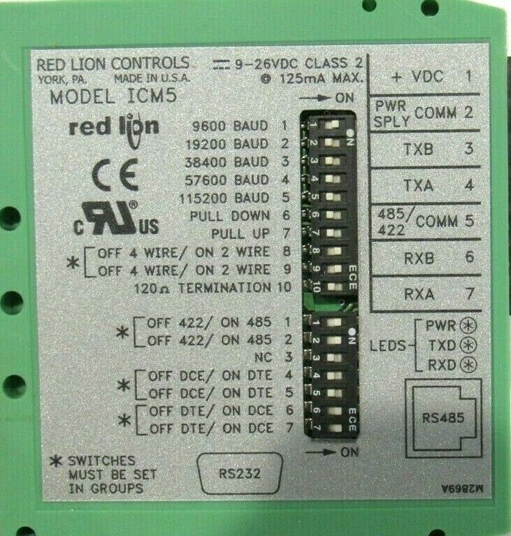NEW RED LION CONTROLS ICM50000 CONVERTER MODULE - Image 3