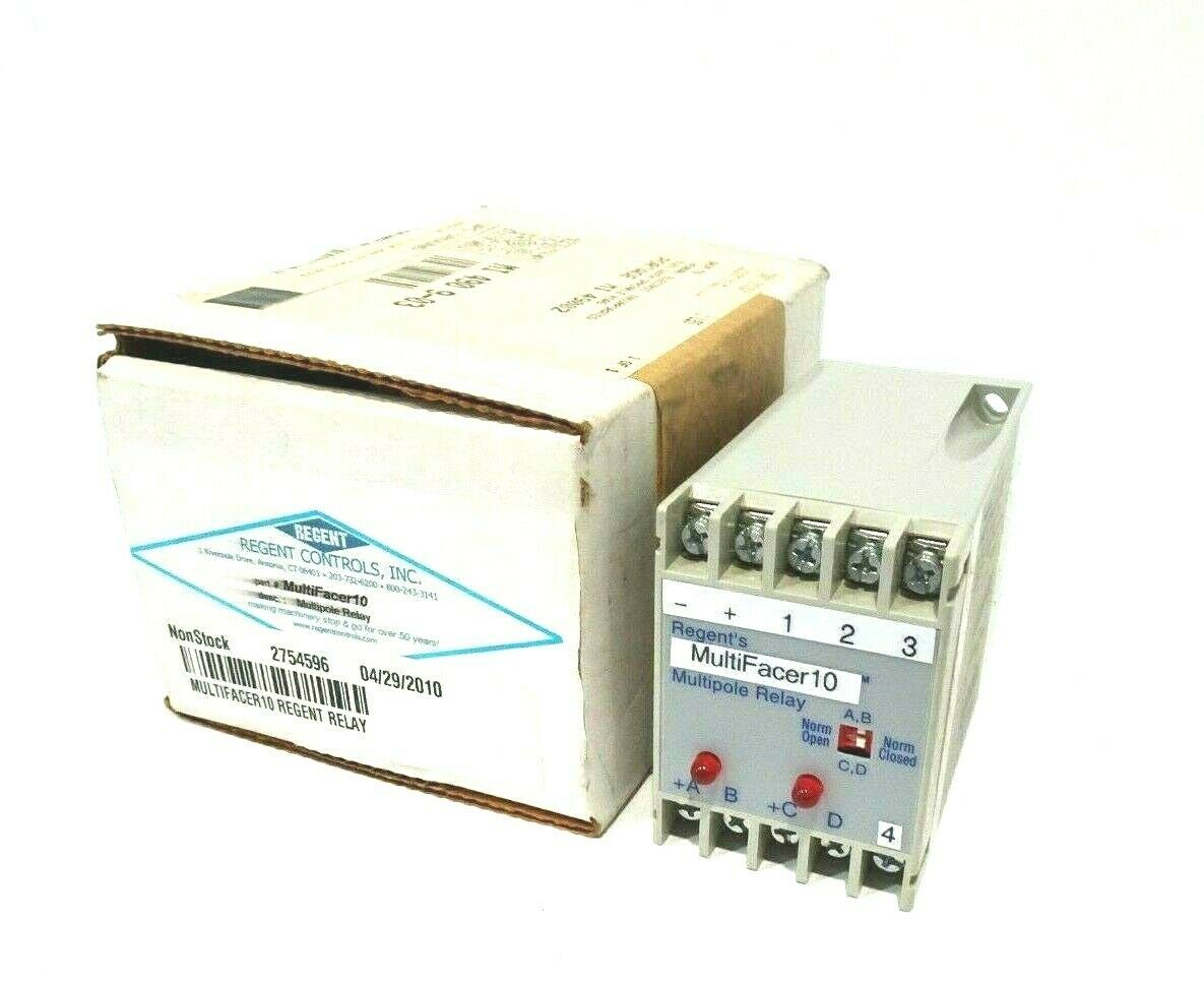 NEW REGENT CONTROLS MULTIFACER-10 MULTIPOLE RELAY MULTIFACER10 - SB ...