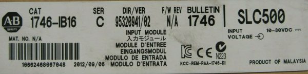 NEW SEALED ALLEN BRADLEY 1746-IB16 INPUT MODULE SER C 1746IB16 - Image 4