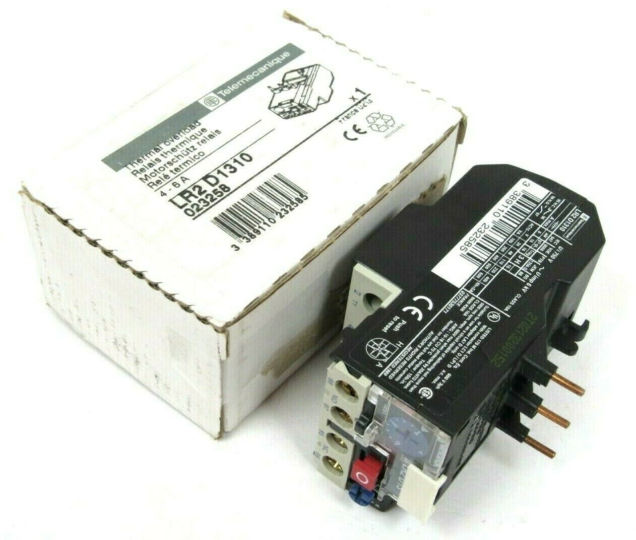 NEW TELEMECANIQUE LR2-D1310 023258 THERMAL OVERLOAD RELAY LR2D1310