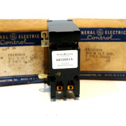 2 NEW GENERAL ELECTRIC CR120X1A RELAY ADDER BLOCK
