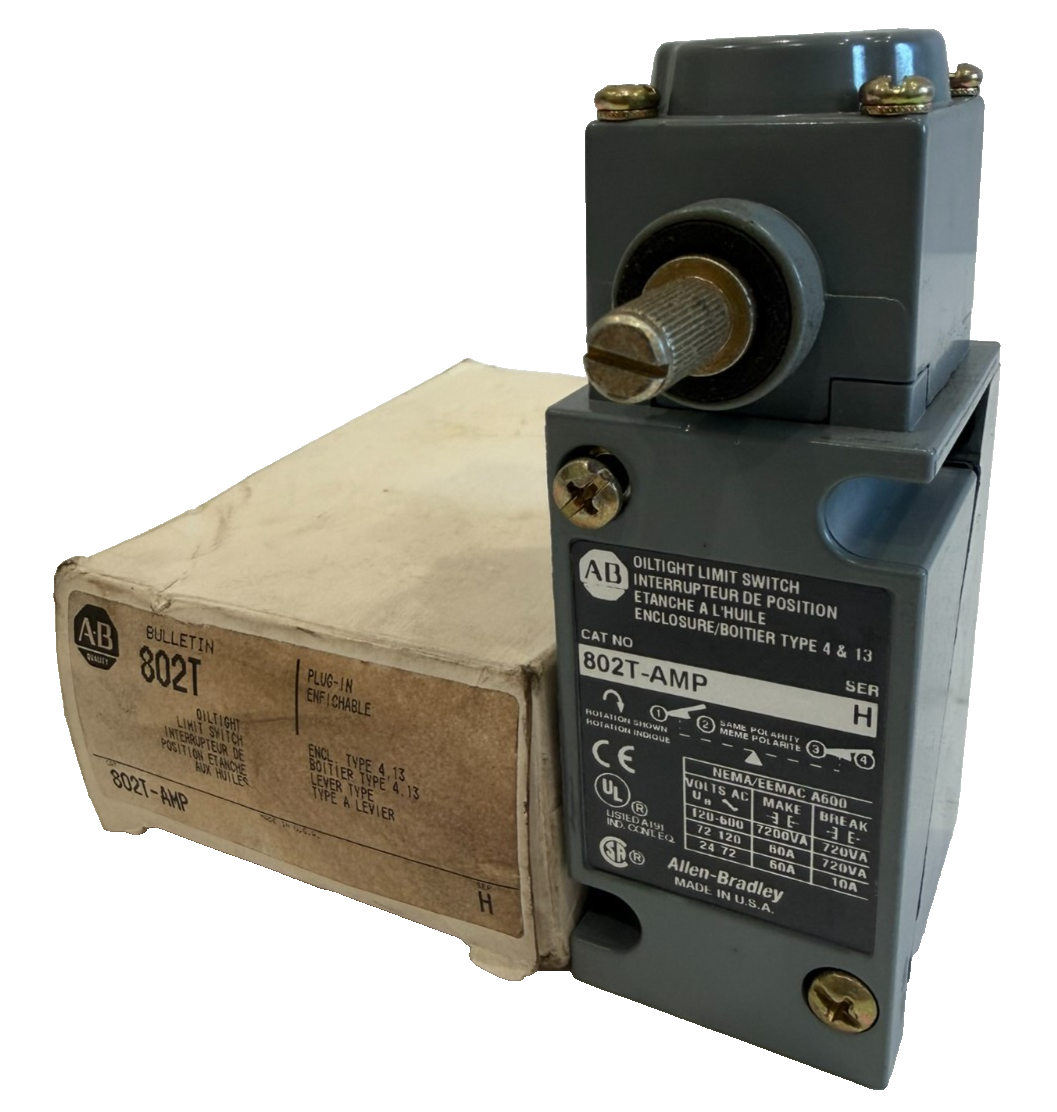 ALLEN BRADLEY 802T-AMP LIMIT SWITCH SER. H 802TAMP NEW, SURPLUS