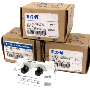 LOT OF 3 NEW EATON 9084A17G01 AUXILIARY CONTACTS J11