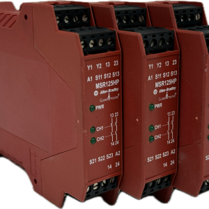 LOT OF 3 USED ALLEN BRADLEY 440R-D23169 SAFETY RELAYS 115VAC 50/60HZ MSR125HP