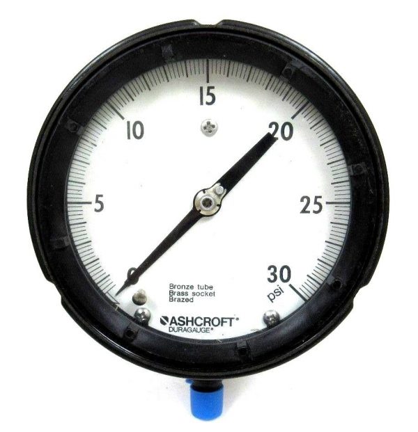 NEW ASHCROFT 45-1279AS-02L-30# PRESSURE GAUGE 451279AS02L30 1279-AS 4-1/2" 30PSI - Image 3