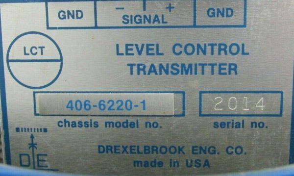 NEW DREXELBROOK 406-6220-1 LEVEL CONTROL TRANSMITTER 40662201 - Image 4