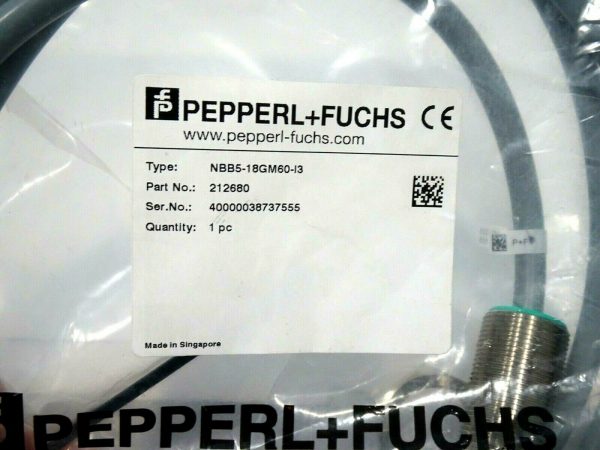 NEW PEPPERL FUCHS NBB5-18GM60-I3 PROXIMITY SENSOR 212680 NBB518GM60I3 - Image 3