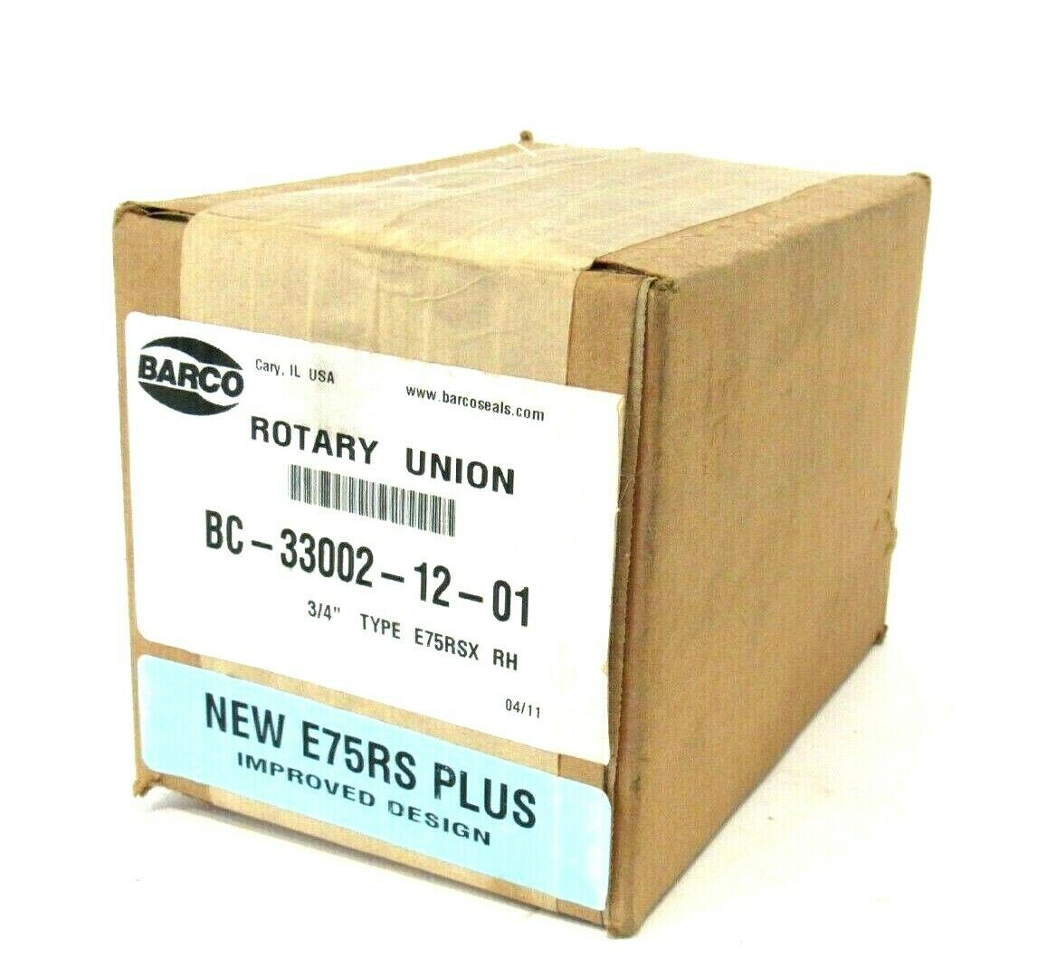 NEW SEALED BARCO BC-33002-12-01 ROTARY UNION 3/4" TYPE E75RSX BC330021201