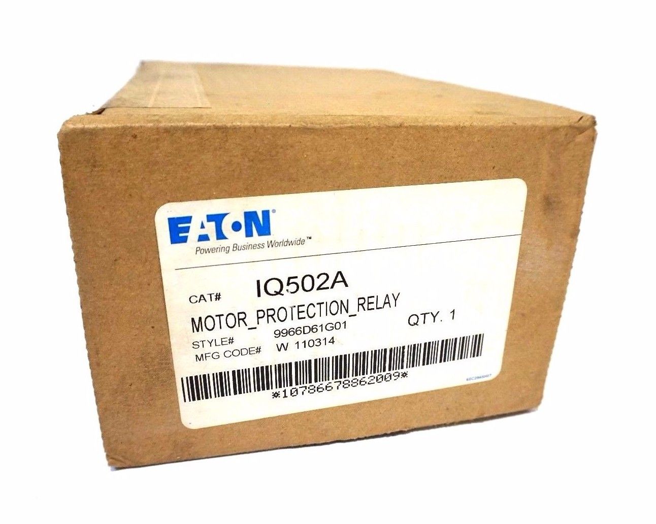 NEW SEALED EATON IQ502A MOTOR PROTECTION RELAY STYLE 9966D61G01
