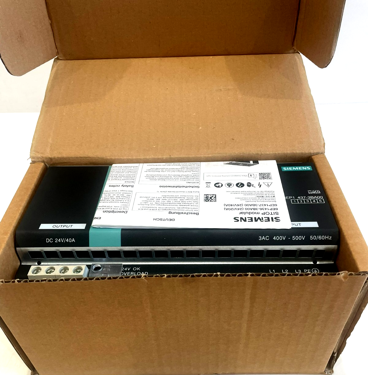 NEW SIEMENS 6EP1437-3BA00 POWER SUPPLY 24VDC 40A 6EP14373BA00 - Image 4