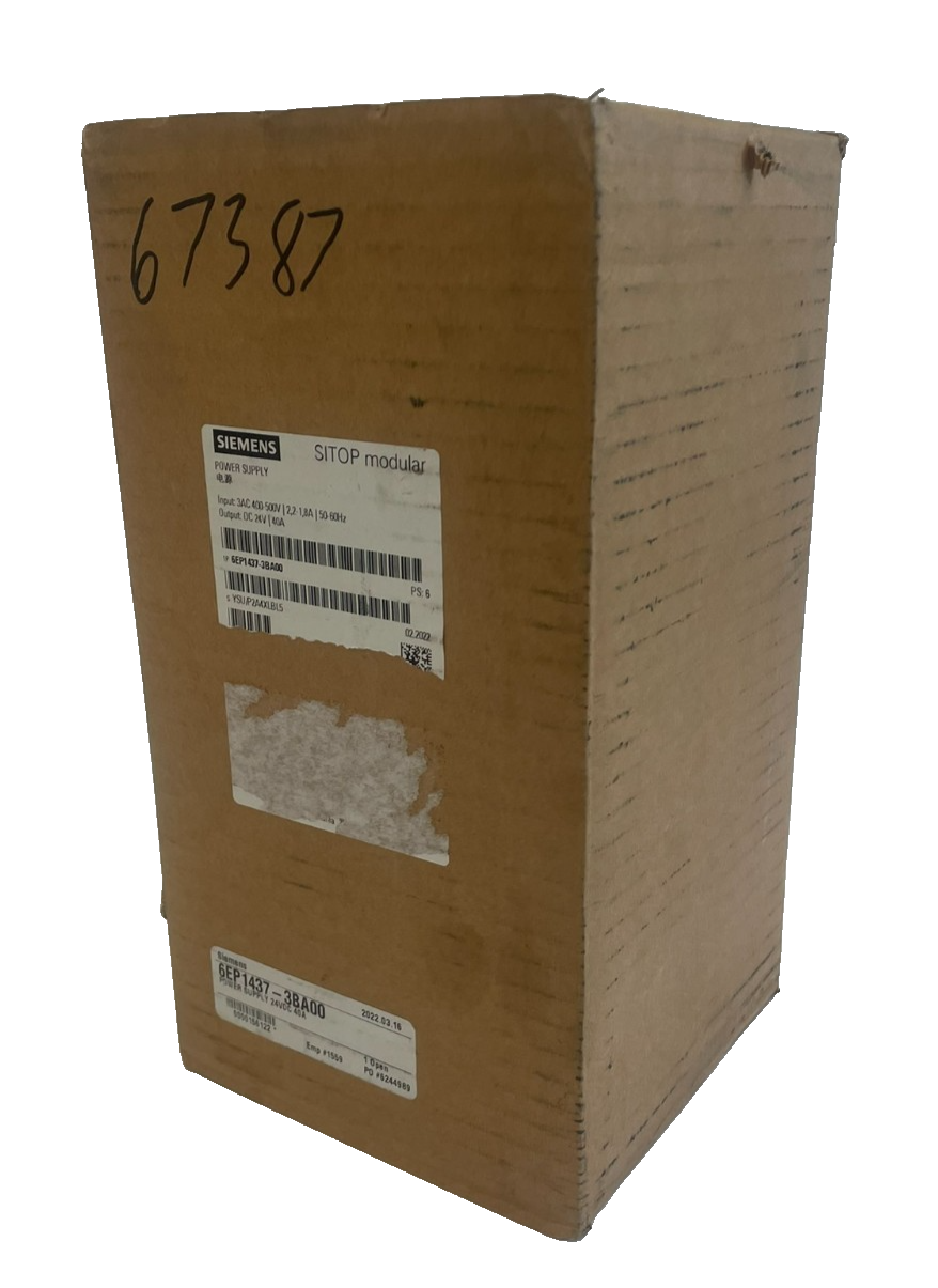 NEW SIEMENS 6EP1437-3BA00 POWER SUPPLY 24VDC 40A 6EP14373BA00