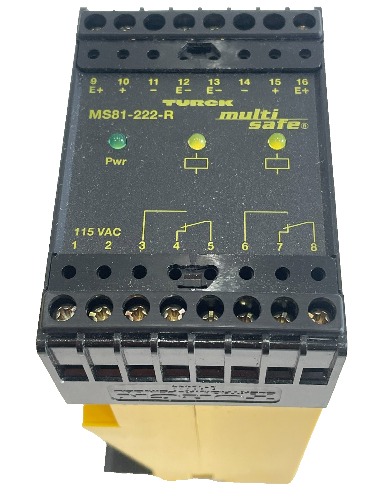 NEW TURCK MS81-222-R 115VAC SAFETY MODULE 0511102 MS81222R 115VAC - SB ...