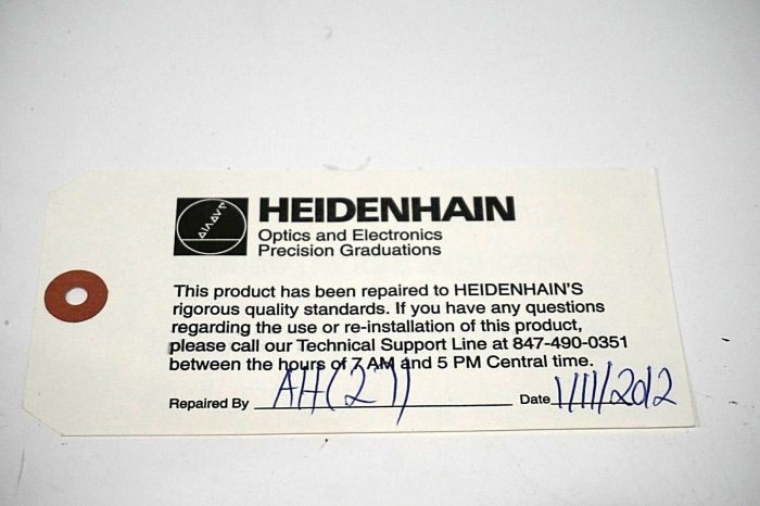 REPAIRED HEIDENHAIN EXE-650BX25-8 INTERPOLATION BOX 263-380-30 EXE650BX258 - Image 4