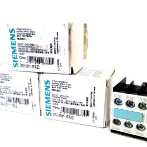 LOT OF 3 NEW SIEMENS 3RH1911-1FA22 AUXILIARY SWITCH BLOCK 3RH19111FA22