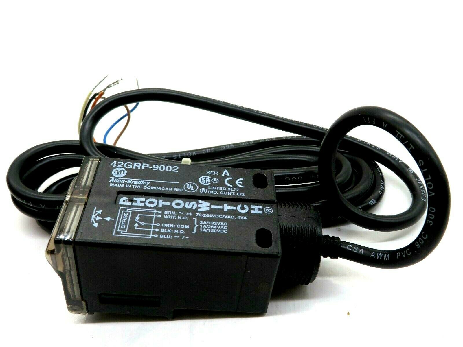 NEW ALLEN BRADLEY 42GRP-9002 DIFFUSE CONTROL SENSOR 42GRP9002 - SB ...