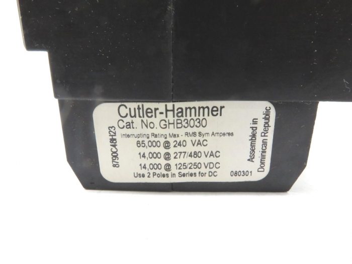 NEW CUTLER HAMMER GHB3030 CIRCUIT BREAKER TYPE GHB - Image 3