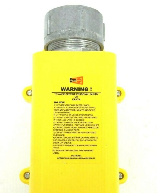 NEW DUCT-O-WIRE MODEL J 4 BUTTON HOIST CRANE SPEED PENDANT - Image 6