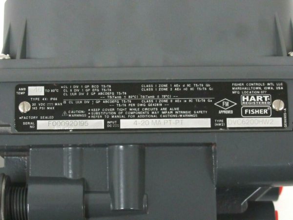 NEW FISHER FIELDVUE DVC6200HW2 VALVE CONTROLLER - Image 5