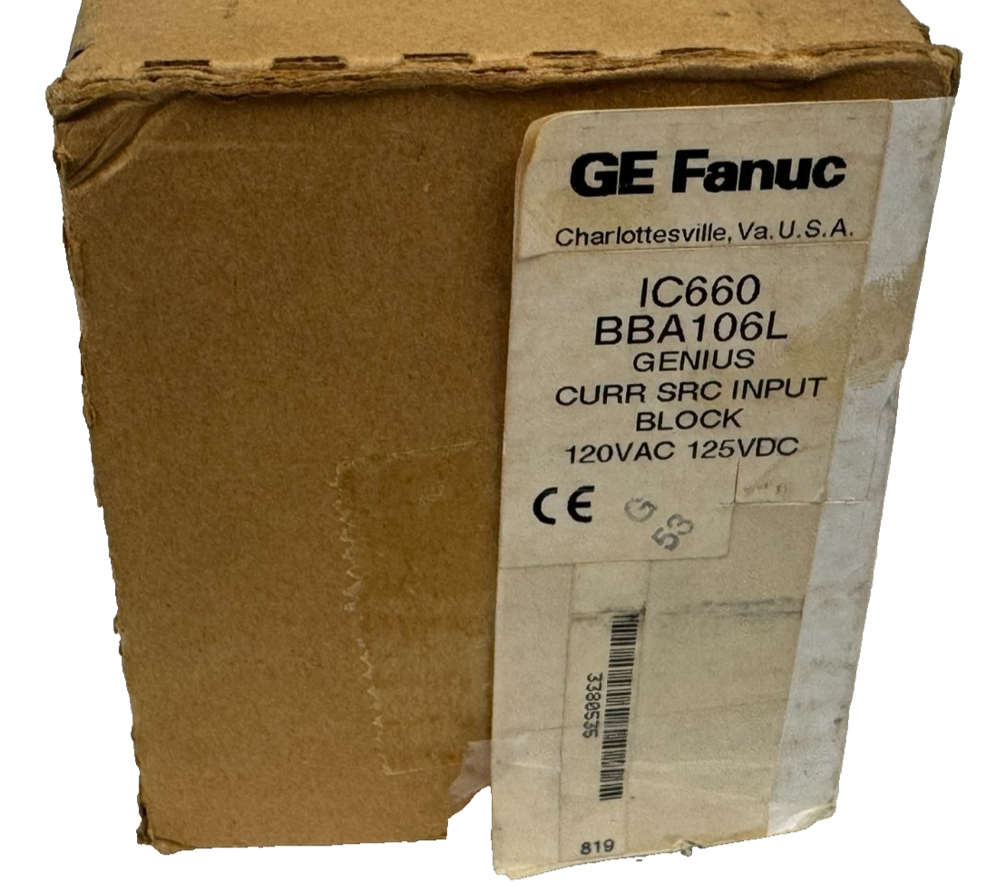 NEW GE FANUC IC660BBA106L CURRENT/SOURCE ANALOG INPUT BLOCK IC660BBA106 - Image 4