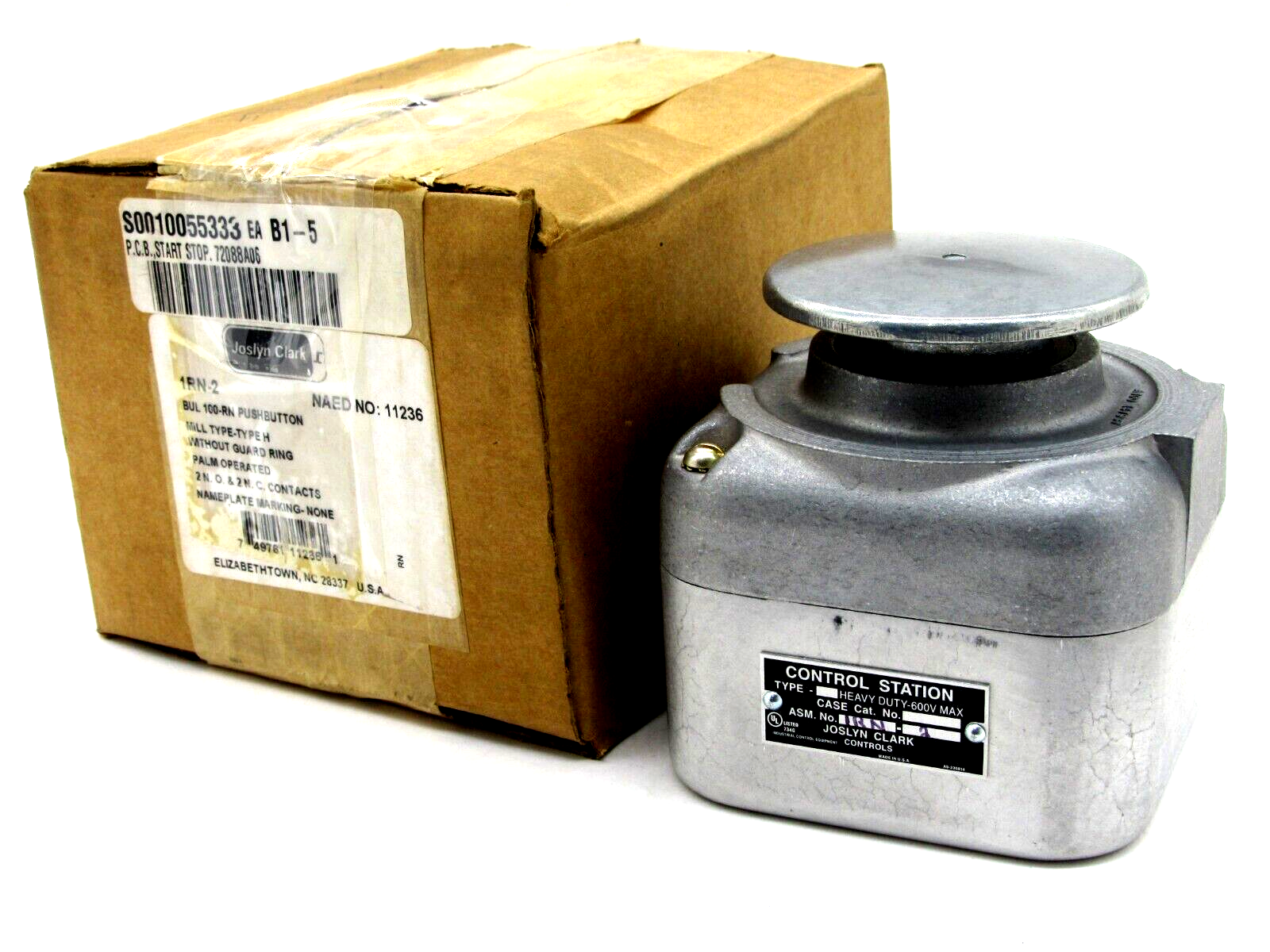 NEW JOSLYN CLARK 1RN-2 PUSHBUTTON STATION TYPE H 1RN2