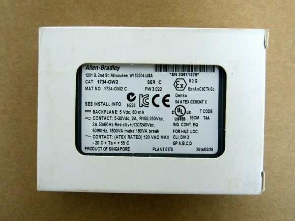 NEW LOT OF 3 ALLEN BRADLEY 1734-OW2 OUTPUT MODULE SER C 1734OW2 - Image 3