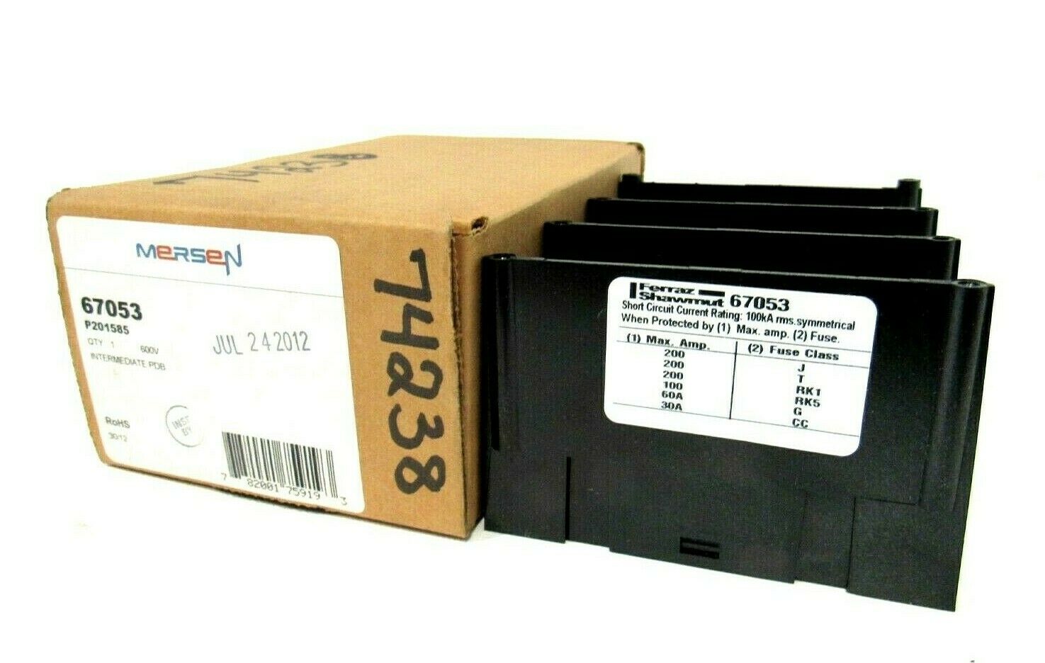 NEW MERSEN 67053 DISTRIBUTION BLOCK - SB Industrial Supply, Inc.
