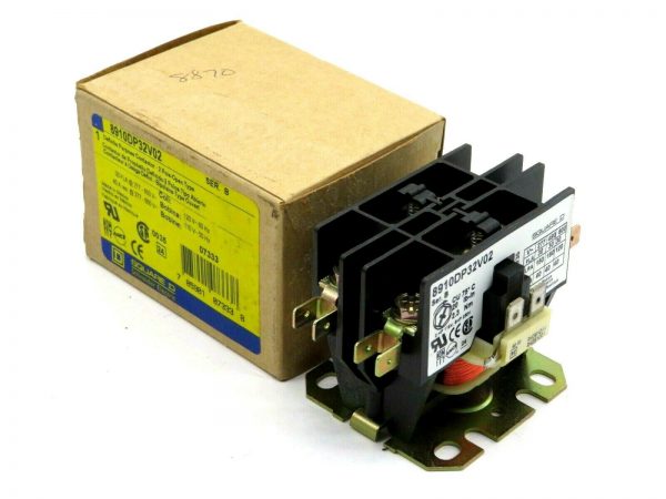 NEW SQUARE D 8910DP32V02 CONTACTOR SER B 2 POLE
