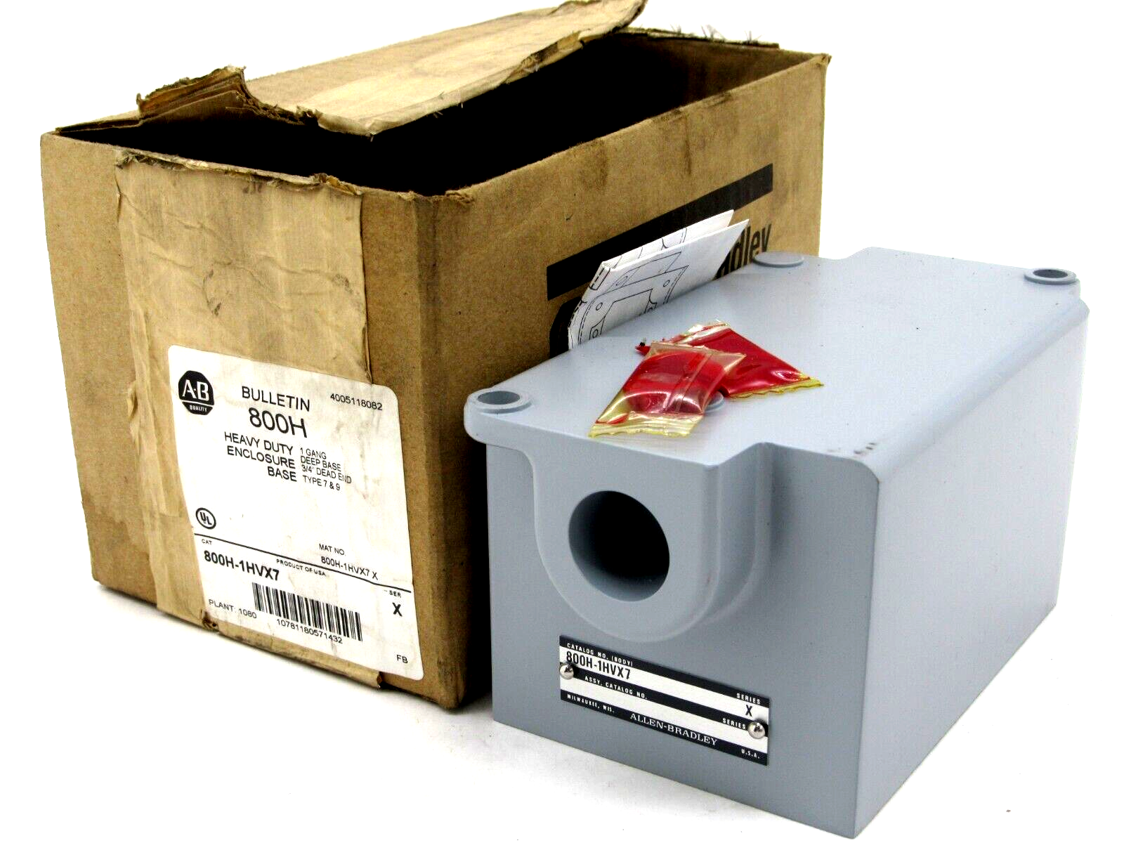 NEW ALLEN BRADLEY 800H-1HVX7 ENCLOSURE BASE 800H1HVX7