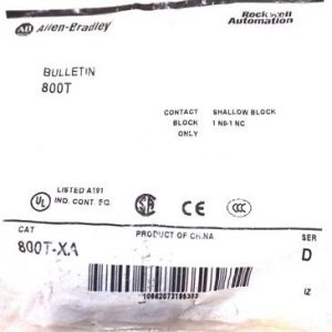 NEW ALLEN BRADLEY 800T-XA CONTACT BLOCK SER.D 800TXA