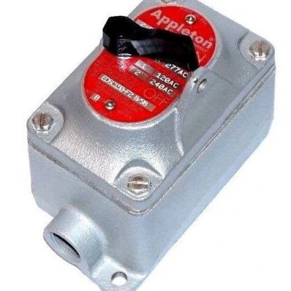 NEW APPLETON EDSC150-F2 8/98 TUMBLER SWITCH 20A, 120V, EDSC150F2