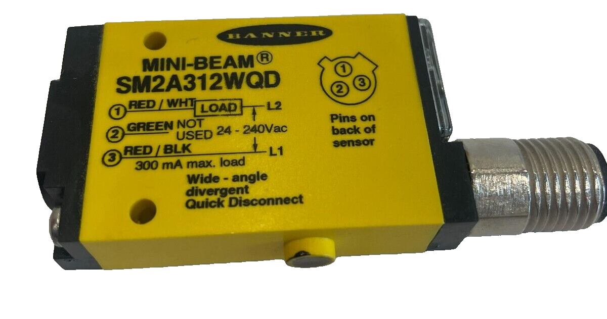 NEW BANNER ENGINEERING SM2A312WQD MINI-BEAM - Image 4