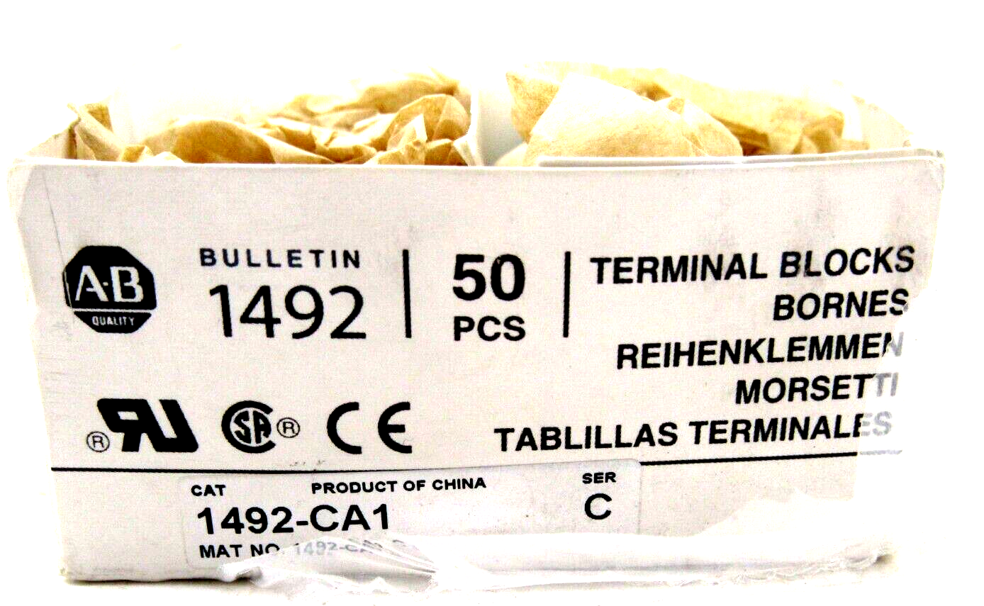 NEW BOX OF 42 ALLEN BRADLEY 1492-CA1 TERMINAL BLOCKS SER C 1492CA1 - Image 3