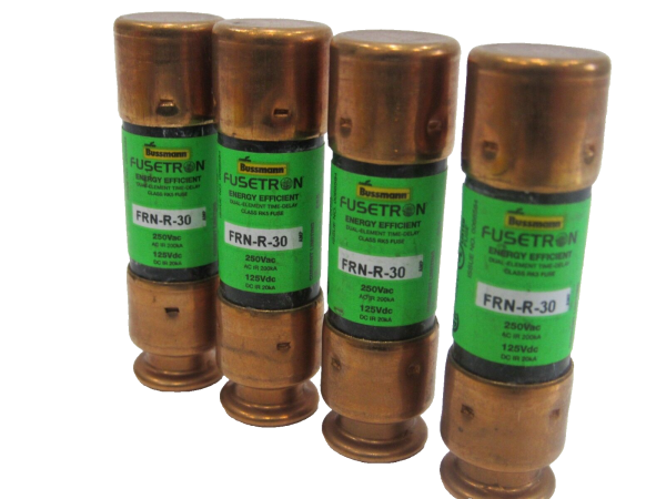 NEW BUSSMANN FRN-R-30 FUSES FRNR30 LOT OF 4 - SB Industrial Supply, Inc.