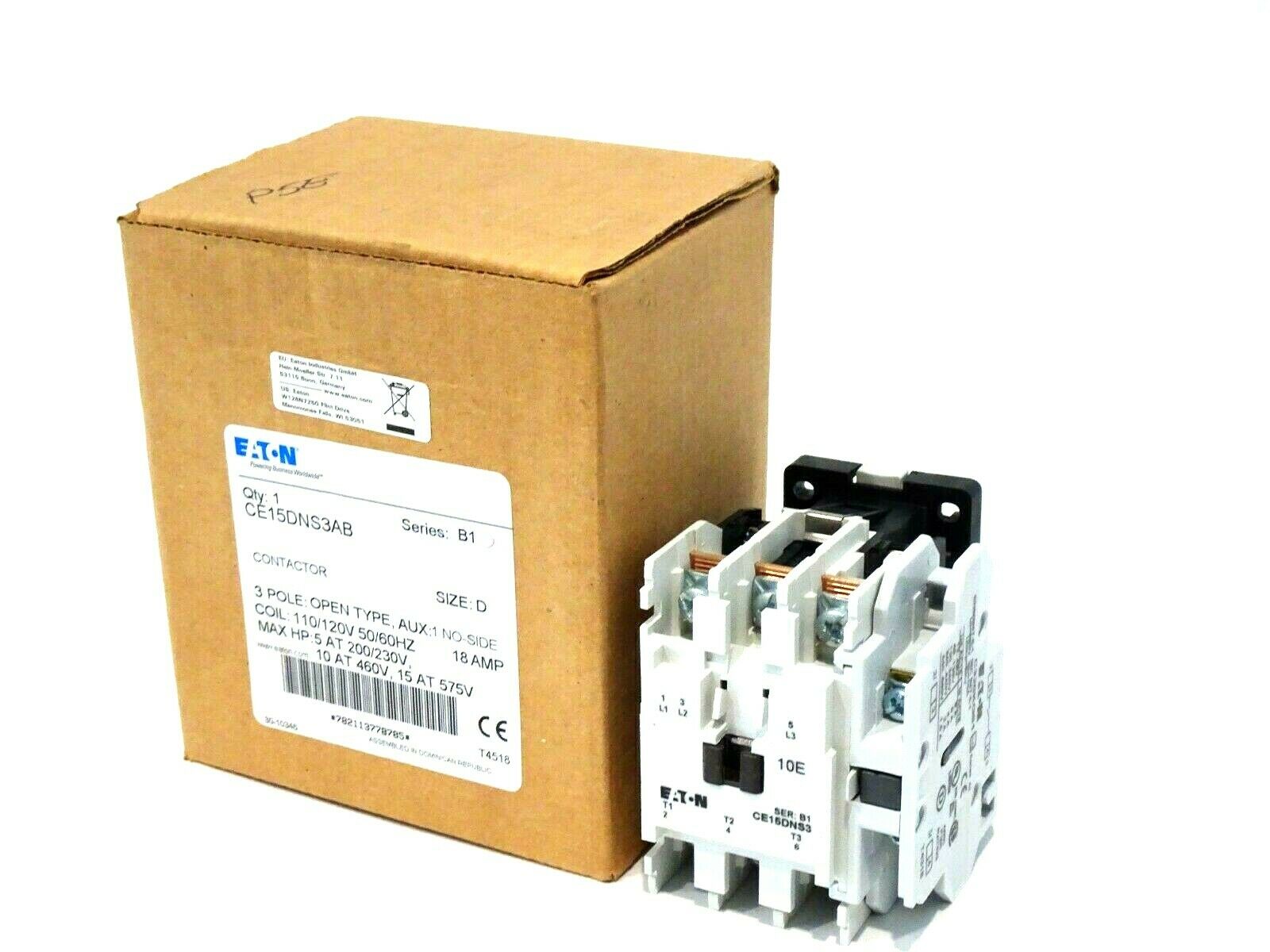 NEW EATON CE15DNS3AB CONTACTOR SER.B1 - SB Industrial Supply, Inc.