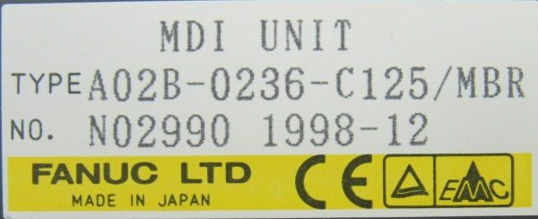 NEW FANUC A02B-0236-C125/MBR KEYPAD PANEL A02B0236C125MBR - Image 6