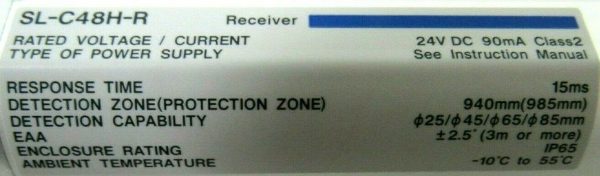 NEW KEYENCE SL-C48H LIGHT CURTAIN SET SL-C48H-R RECEIVER SL-C48H-T TRANSMITTER - Image 5