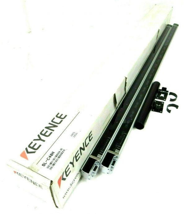 NEW KEYENCE SL-C48H LIGHT CURTAIN SET SL-C48H-R RECEIVER SL-C48H-T TRANSMITTER