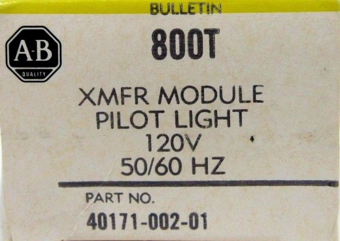 NEW LOT OF 4 ALLEN BRADLEY 40171-002-01 XMFR MODULE PILOT LIGHT 4017100201 800T - Image 3