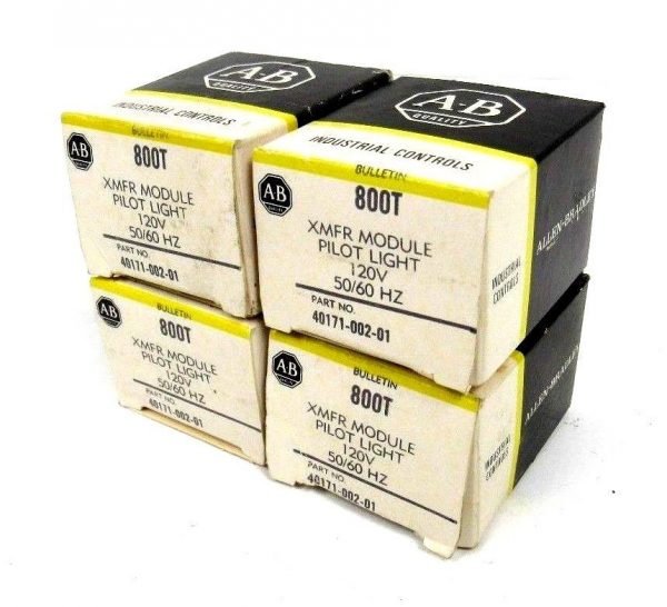 NEW LOT OF 4 ALLEN BRADLEY 40171-002-01 XMFR MODULE PILOT LIGHT 4017100201 800T