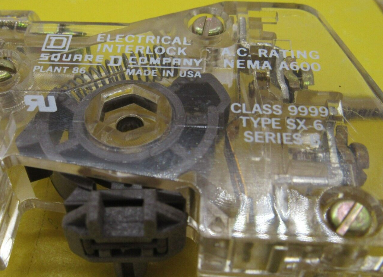 NEW LOT OF 8 SQAURE D 9999-SX-6 ELECTRICAL INTERLOCK KIT SERIES B ...