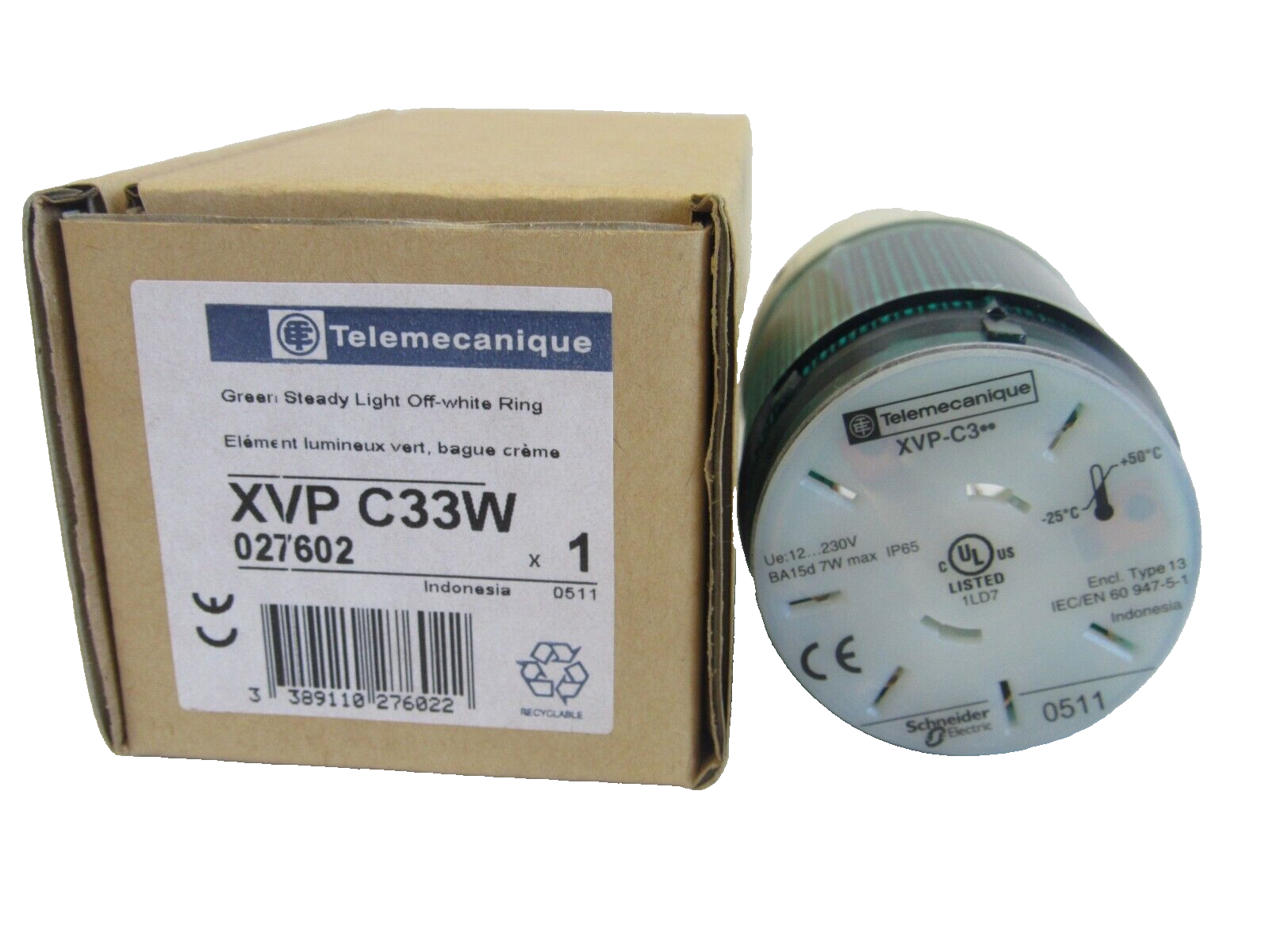 NEW TELEMECANIQUE XVP-C33W GREEN STEADY LIGHT XVPC33W - Image 6